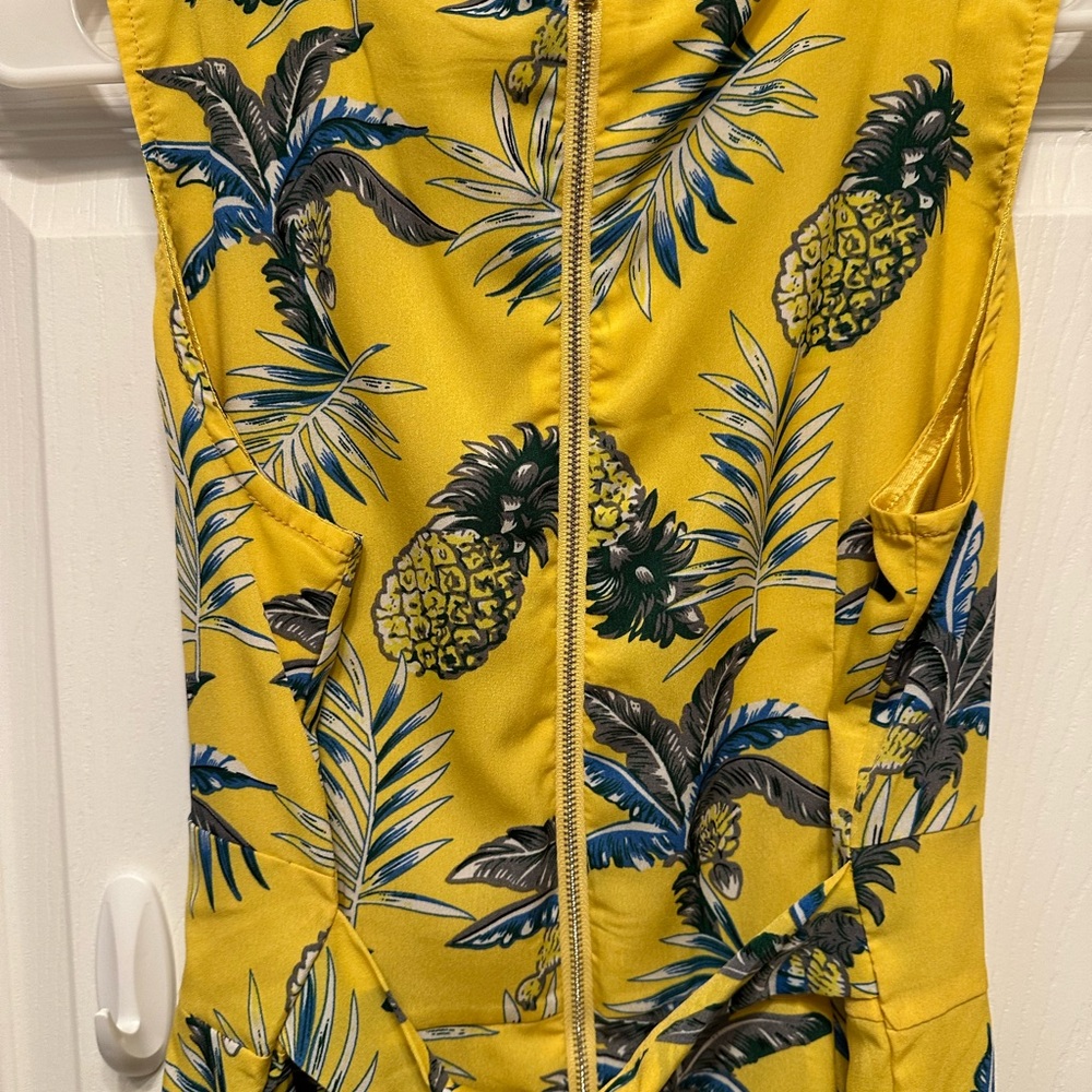 LA Soul Yellow Palm and Pineapple Dress 🌴🍍💛 - Picture 5 of 6